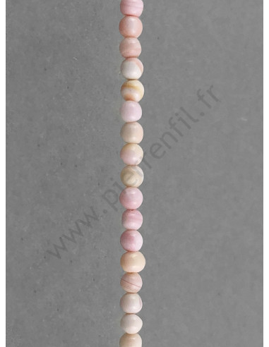 Perle de conch rose Boule - Fournisseur en gros perles pierre fine  semi-précieuse - Paris - Marseille