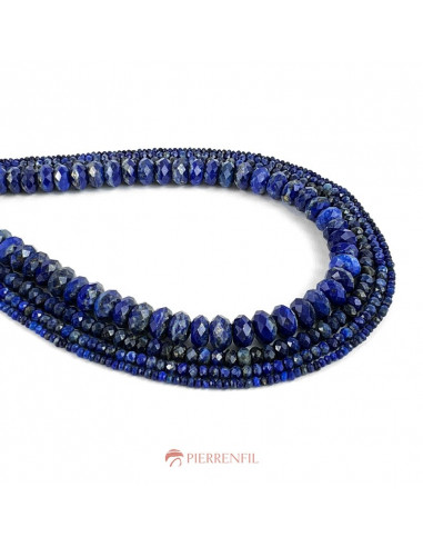 Lapis lazuli Rondelle facettée