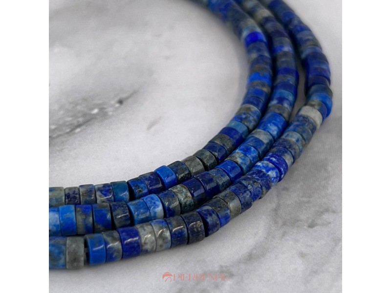 Lapis lazuli Rondelle heishi 2x4mm