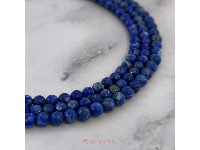 Lapis lazuli mat Boule 4mm