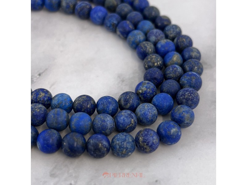 Lapis lazuli mat Boule 8mm
