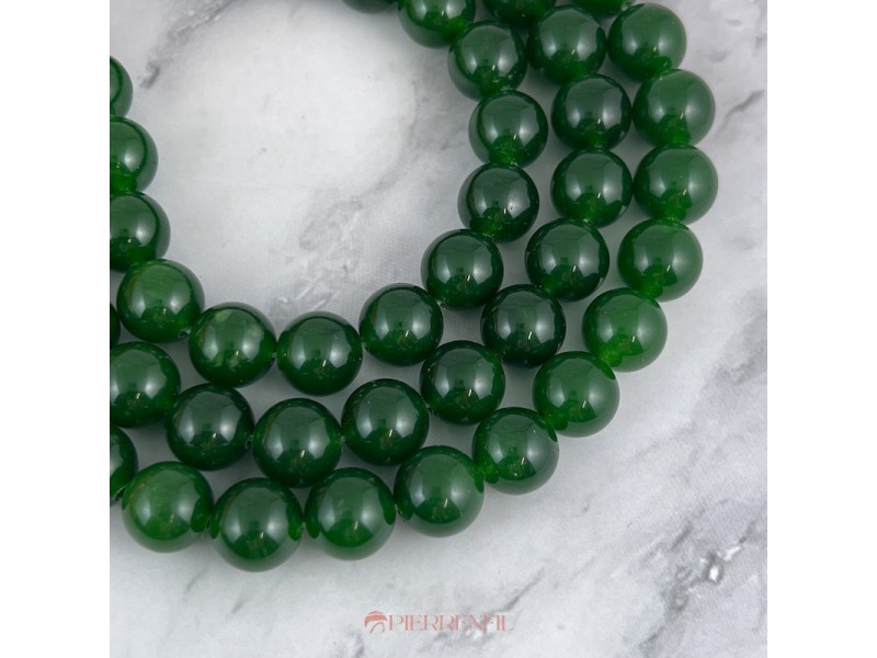 Jade vert émeraude Boule 12mm