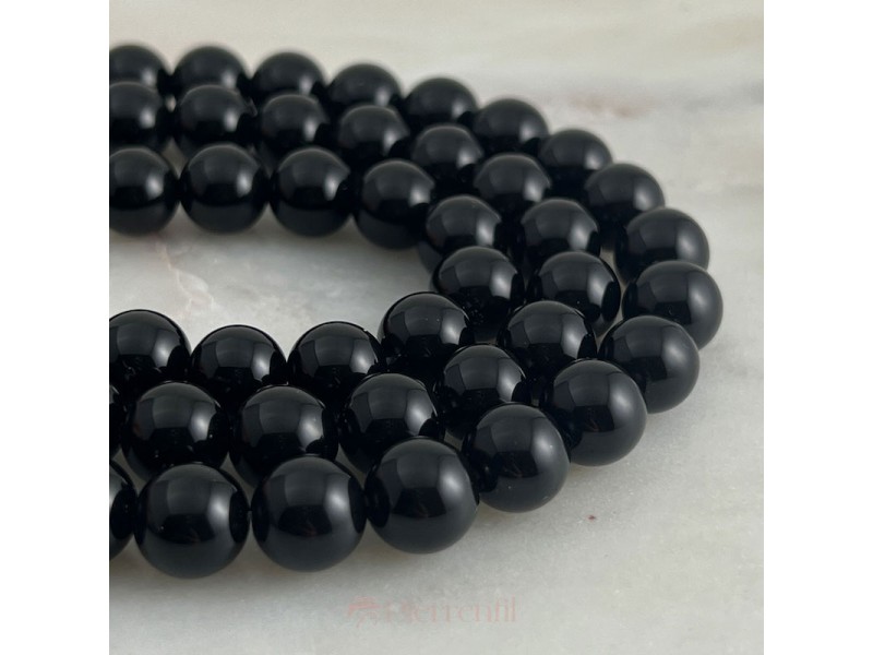 Agate noire Boule 10mm