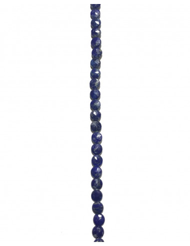 Lapis lazuli Rond plat facetté