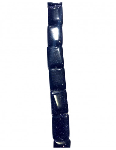 Pierre de sable bleue Rectangle 13x18mm